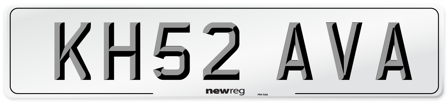 KH52 AVA Number Plate from New Reg